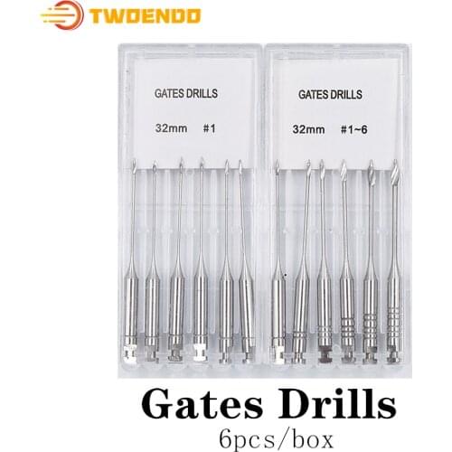 Dental Drills Lab Equipment Endodontic Files Reamers Gates Drills Burs Glidden Dentist Materials 6pcs/box