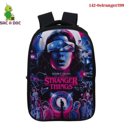 Mochilas 3d Printing Stranger Things Backpack Boys Girls Travel Bag Children School Bags Book Bag Teenager Fashion Shoulder Bag
