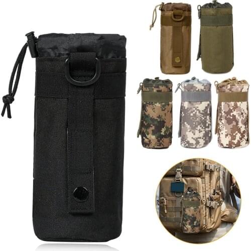 Tactical Molle military Outdoor Travel Hunting Water Bottle Pouch10L Portable Utility Drawstring Pouch Bag for Tactical Backpack