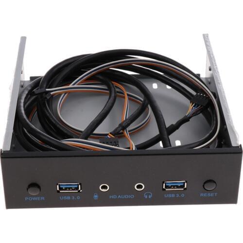 Usb 3.0 2 Port Optical Drive Front Panel Expansion Adapter Usb 3.0 Hub +Hd Audio+Power Switch Button