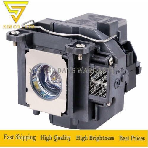 Replacement ELPL57 V13H010L57 Projector Lamp with Cage For Epson EB-440W EB-450W EB-450Wi EB-455Wi EB-460 with 180 days warranty