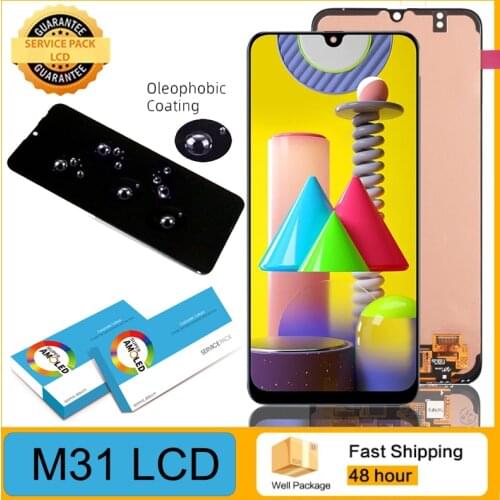 100% Original 6.4'' Super AMOLED for SAMSUNG Galaxy M31 LCD M315 M315F SM-M315F LCD Display Touch Screen Digitizer Assembly