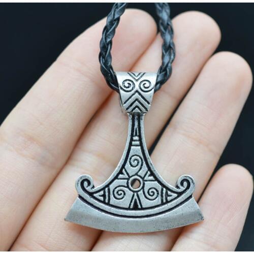 1pc Viking Axe Pendant Slavic Pagan Talisman Pendant Necklace XL-166