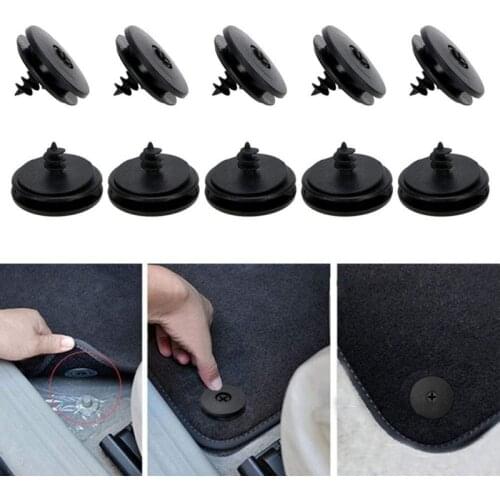 10Pcs/set Car Floor Mat Buckle Auto Fastener Clips Antiskid Pad Fastener Car Fastener Skid Resistant Carpet Fixed Clamp
