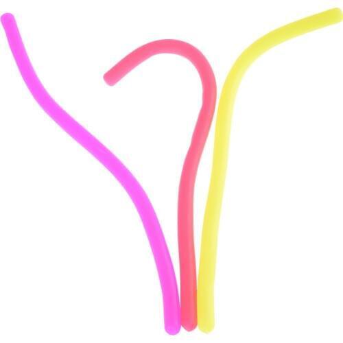 2018 Newest 3 Color Optional Stretchy String Fidget Noodle Autism/ADHD/Anxiety TPR Squeeze Fidget Fiddle Sensory Toy
