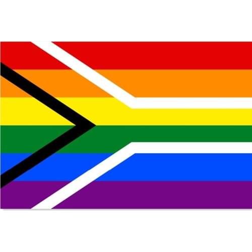 60x90cm/90x150cm/120x180cm Gay pride flag of South Africa Flag The rainbow flag