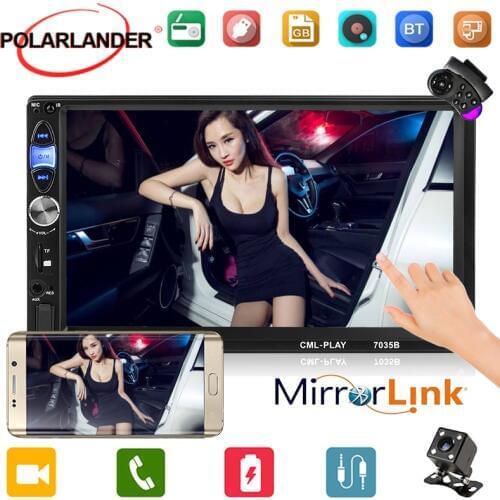 For Android Mirror Link polarlander Autoradio 7‘’ Bluetooth MP5 Player Touch Screen 2din Car Radio