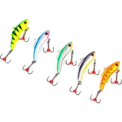 5PCS Winter Ice Jig 5cm 20g Fishing Lure VIB Fake Lure Artificial Bait Leurre Balancer For Fishing Carp Pike Perch Ice fishing