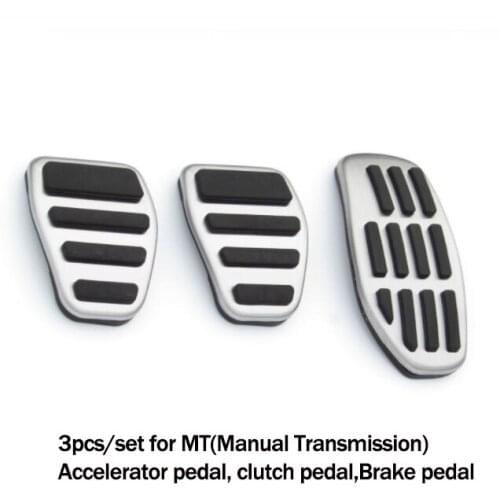 For Nissan Qashqai J11 2014-2018 X-Trail Rogue T32 Kicks Altima Juke 2019 Micra K14 Gas Fuel Brake Foot Pedal Pad Plate Kit Set