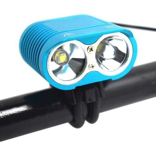 WasaFire 2* XM-L2 LED Bicycle Light 3000lm Super Bright MTB Road Bike Front Light 4 Mode Cycling Flashlight Waterproof Headlamp