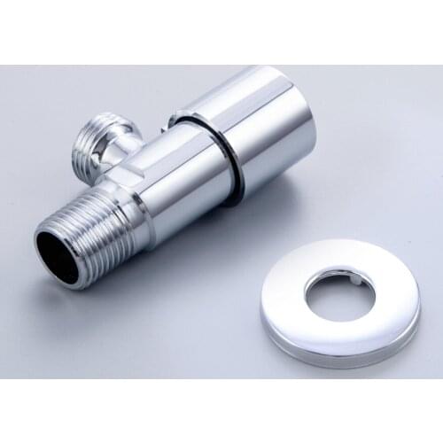 Brass angle valve g1/2 triangle screw valve water connector for bathroom heating water sink