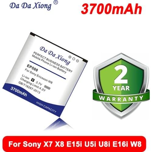 DaDaXiong 3600mAh EP500 Li-ion Phone Battery for Sony Ericsson Xperia ST17I ST15I SK17I WT18I X8 U5I E15i wt18i wt19i U8 Battery