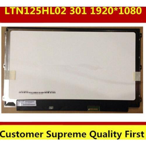 Free shipping LTN125HL02 301 LTN125HL02-301 FHD 1920*1080 IPS Laptop LCD Screen LED Display Panel eDP 30 Pin