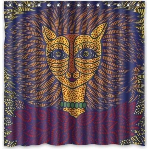 New Eco-friendly Polyester Yayoi Kusama Work Bathroom Curtains High Quality Washable Bath Decor Shower Curtain