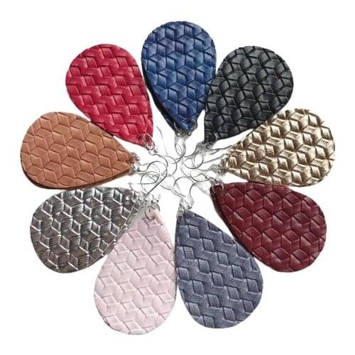 New 2020 Woven Leather Earrings Leather Statement Earrings for Women fashion Jewelry Weaving Drop Earrings