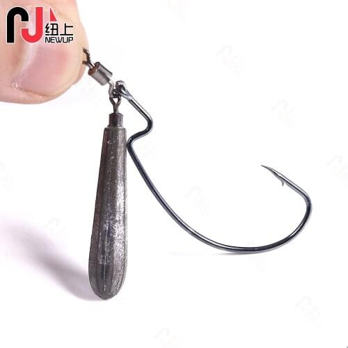 NEW UP 5pcs/Bag 3.5g/5g/7g/10g Plumb crank hook fishing tool perch hard metal fixture fishing tackle bait