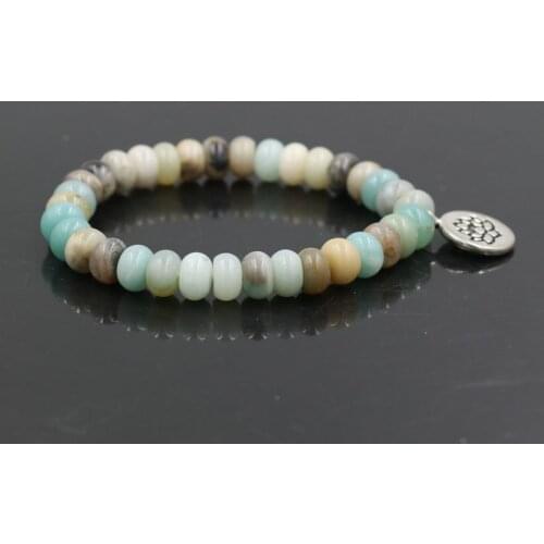 New Arrive 5*8 mm Natural Stone Lotus Buddha Bracelets & Bangles For Women Fashion Men Beads Bracelet Lucky Jewelry Tobilleras