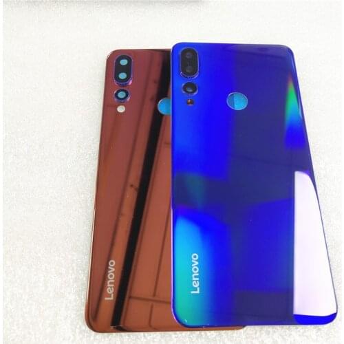 Original Glass Battery Cover For Lenovo Z5S L78071 Housing Case Rear Door Replacement Parts + Adhesive