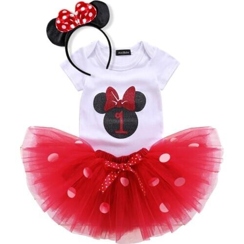 1st Birthday Dress Newborn Toddler Baby Girl Clothing Infant Princess Costume For Girl Party Wear Little Baby Summer Clothes