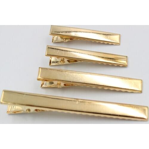 20pcs 41 46 56 76mm Flat Metal Alligator Clips with Bulk Craft DIY Hair Clip Durable Hair Accessories