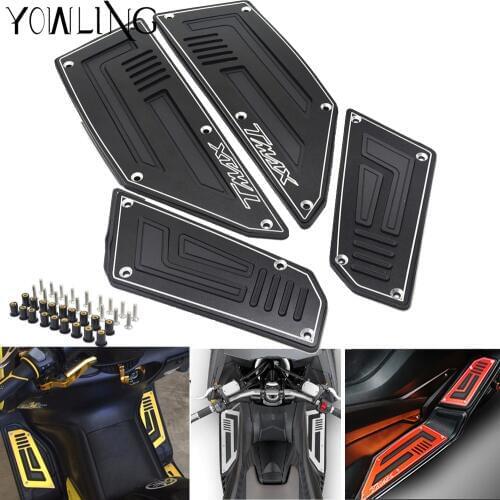 Motorcycle Footboard Steps Motorbike Foot For YAMAHA TMAX530 TMAX 530 T-MAX 530 2012 2013 2014 2015-16 Footrest Pegs Plate Pads