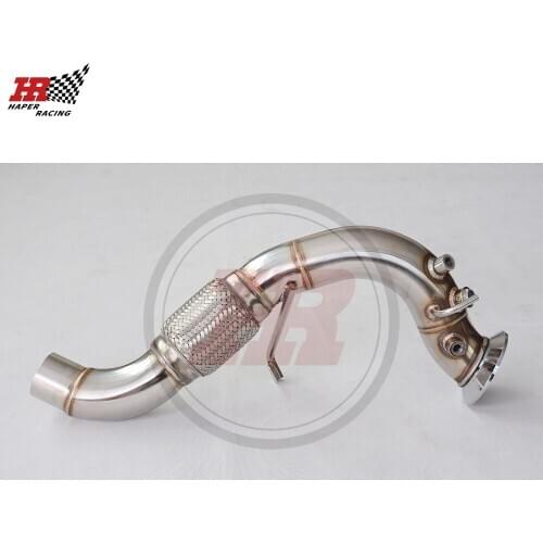HP RACING 2.5'' Stainless Steel Turbo Catless Downpipe For M57 DPF E90 E91 E92 E60 Diesel 335D 535D 635D X3 X5 X6