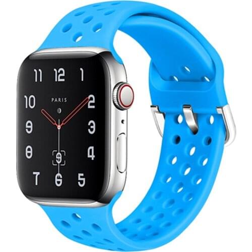 Fashion Strap for Apple Watch band 44mm 40mm iWatch band 42mm 38mm Breathable belt Sport bracelet apple watch seire 6 3 4 5 se