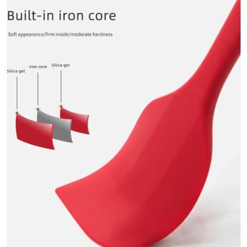 Silicone Spatula Baking Accessories 3Pcs/set Non-Stick Pastry Scraper Cream Cake Spatula Heat-Resistant Cooking Utensils