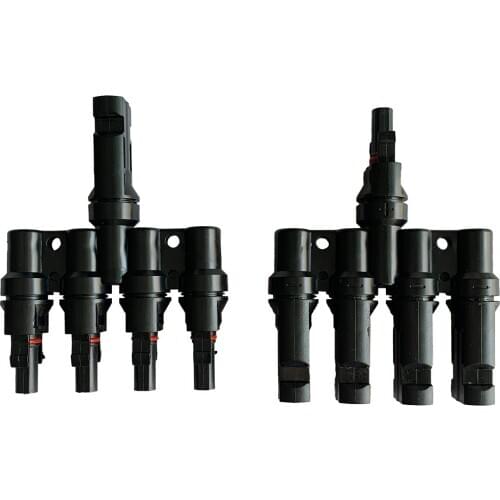 4 to 1 Multi Branch Photovoltaic Connector 30A for Solar PV Connector Female with Solar Cable 2.5mm2~6.0mm