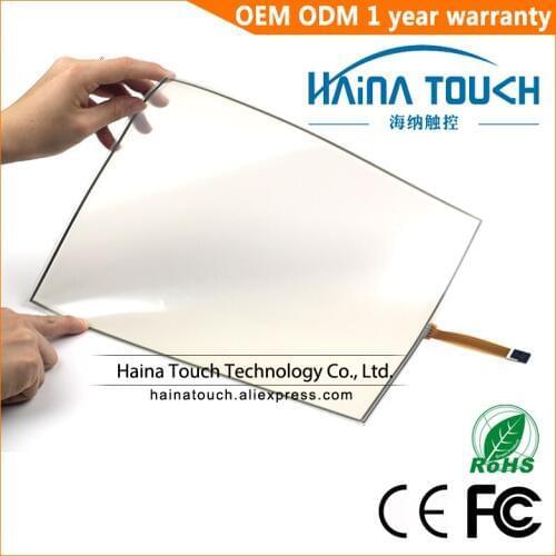 Win10 Compatible 16:10 Foldable 19 4 Wire USB Resistive Touch Screen Panel For photobooth/photo kiosk/Laptop