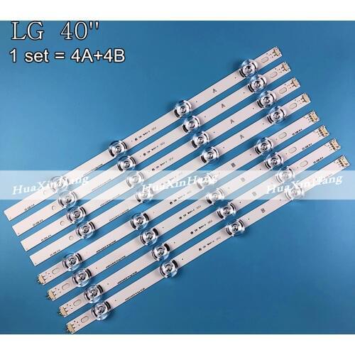 8PCS LED Backlight strip For LG 40"TV 40LF630V 40LF570V SVL400 HC400DUN-VCKN1-211X 40LH5300 INNOTEK DRT 4.0 3.0 40 6916L-0885A