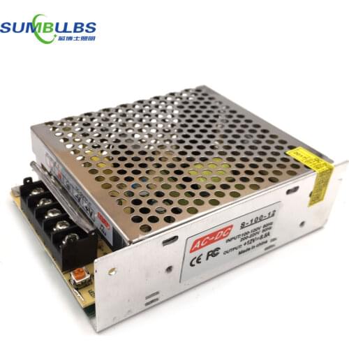 DC 12V 6A 8A Switch Power Supply 70W 100W LED Driver Lighting Transformer 100-265V Input Voltage for LED Strip Flood Lamp Bulb