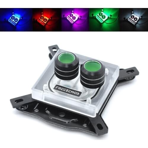 G1/4 Thread Waterblock Acrylic Copper Water Cooling CPU PC Water Cooling Radiator Heatsink Block for 1150 1151 1155 1156