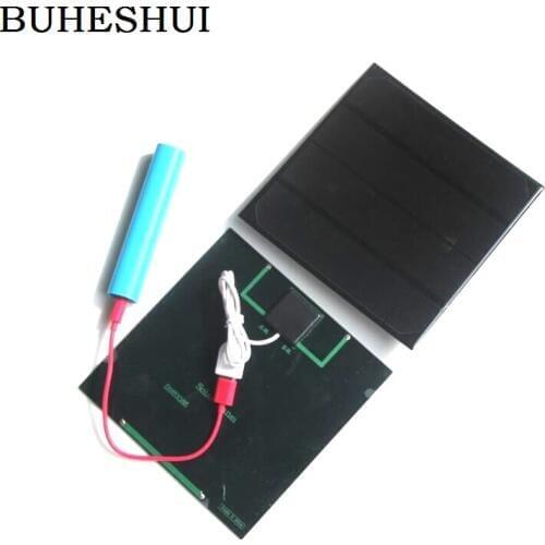 BUHESHUI 4.5W 6V Solar Charger For Power Bank Solar Cell Monocrystalline Solar Panel Charger Solar Mobile Charger Free Shipping