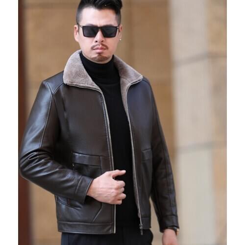 Winter Mens Leather Jackets Fashion Leather Coats Men Windbreaker Fleece PU Leather Top Male Jacket Brand 2020 Plus Size