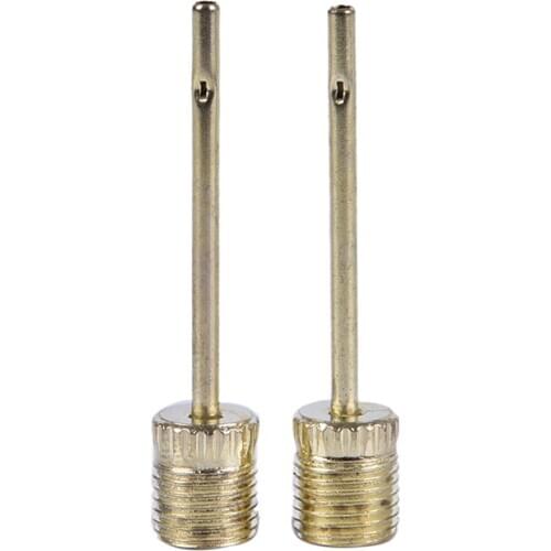 2x Steel Sport Inflating Gas Needle For Football Soccer Ball Air Pump Tools NEW