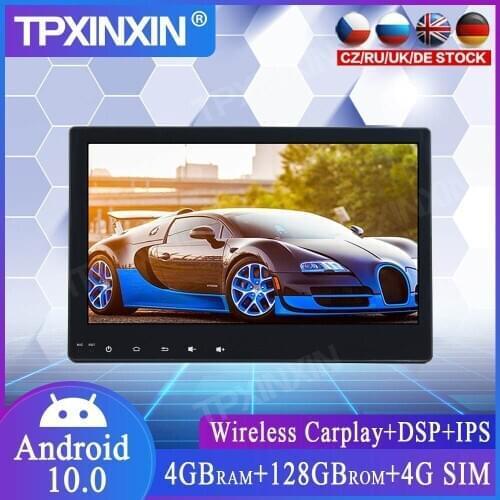 4+128G Android 10.0 For Toyota Hilux 2016-2017 Car Multimedia Player GPS Navi Head Unit Radio Audio Stereo Tape Recorder Carplay