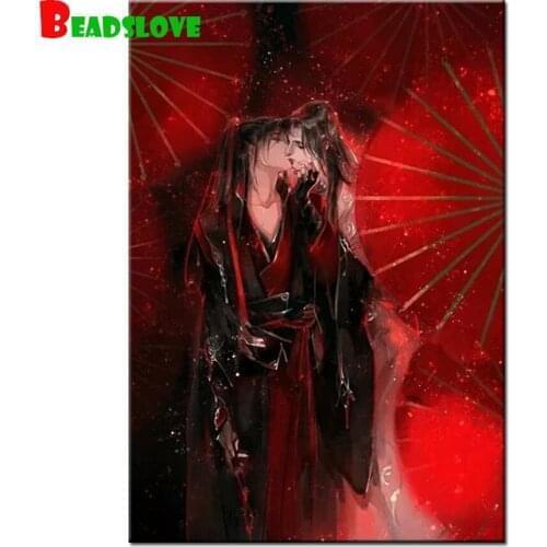 5D DIY Diamond Painting Umbrella Anime Lover Full Square Round Mosaic Rhinestones Cross Stitch kits Beads Embroidery