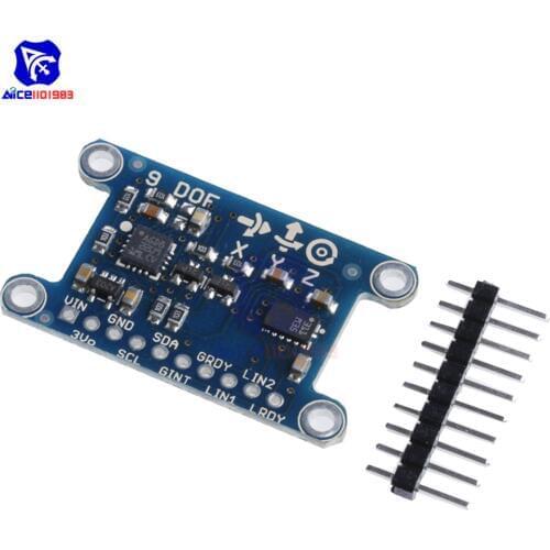Diymore 9 Axis IMU L3GD20 LSM303D Module 9DOF Compass Acceleration Digital Gyroscope Sensor for Arduino 3-5V IIC/SPI Protocol