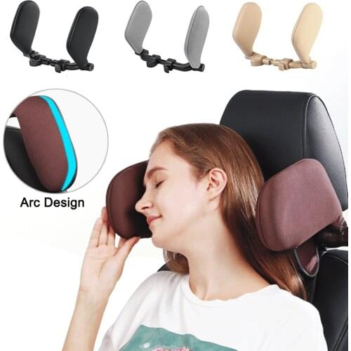 Car Neck Headrest Pillow Cushion Seat Support Head Restraint Seat Pillow Headrest Neck Travel Sleeping Cushion for Kids Adults