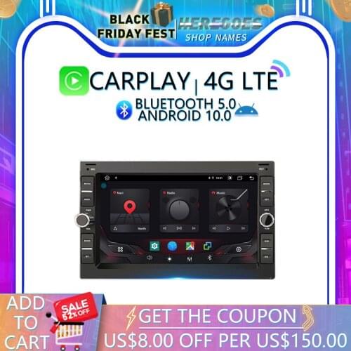 Carplay DSP Android 10.0 Car DVD Player For Volkswagen GOLF POLO TRANSPORTER Passat B5 BORA MK5 SHARAN JETTA GPS wifi RDS Radio