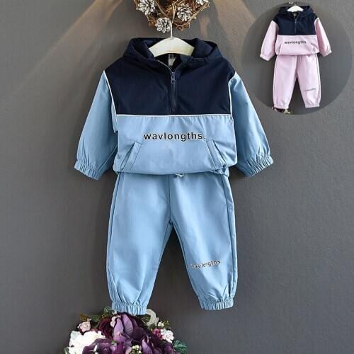 Children Clothes Autumn Boys Girls Clothes Sets Infant Clothing Sport Hoodie+Pants 2pcs Costume Outfit Suit Cotton Baby Clothing