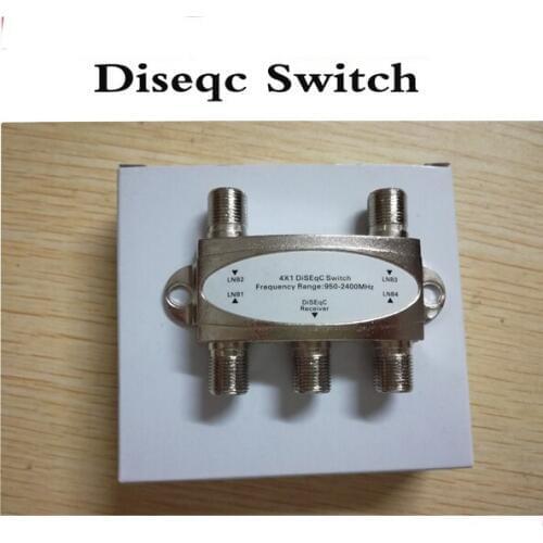 Diseqc 4x1 5pcs/lot High Quality 4x1 DiSEqC Switch 2.0 switch satellite tv tuner switch fta satellite receiver diseqc 4*1