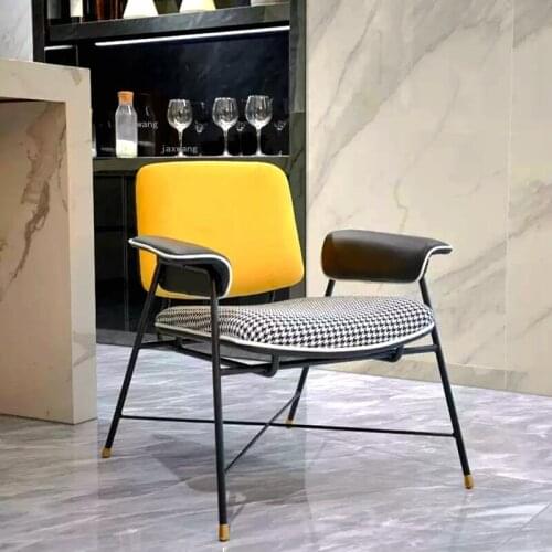 Designer Bedroom Balcony Backrest Armchair Nordic Living Room Negotiation Single Sofa Household Furniture Office Leisure Sofas