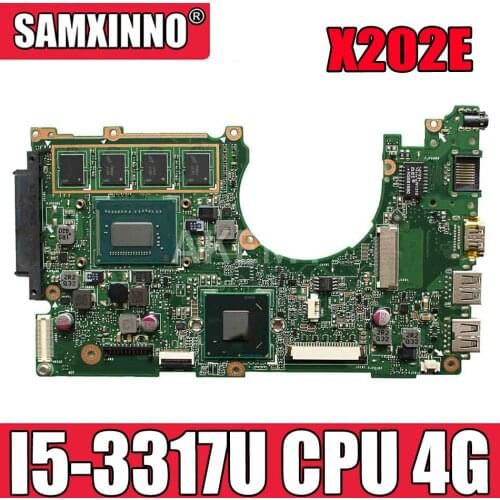 For ASUS I5-3317U 4G/Memory X202E X201E S200E X201EP laptop motherboard tested 100% work original mainboard