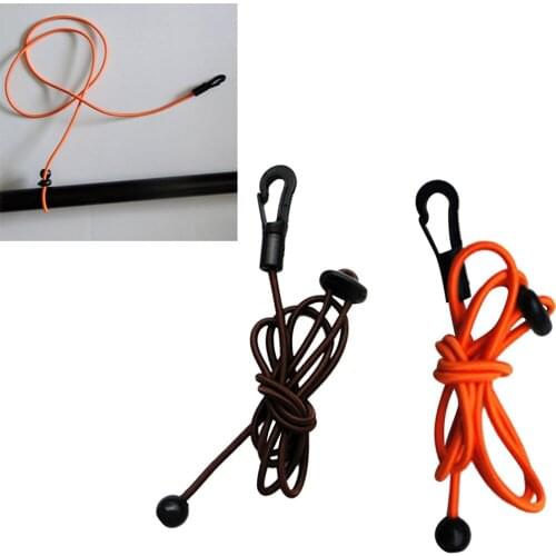 1.2m 4mm Elastic Kayak Paddle Leash Bungee Fishing Rod Pole Lanyard