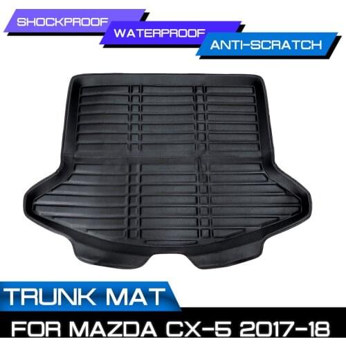 Mud Pad Kick Guard Protector For Mazda CX-5 CX5 2017 2018 Replace Cargo Liner Boot Mat Rear Trunk Liner Cargo Floor Tray Carpet