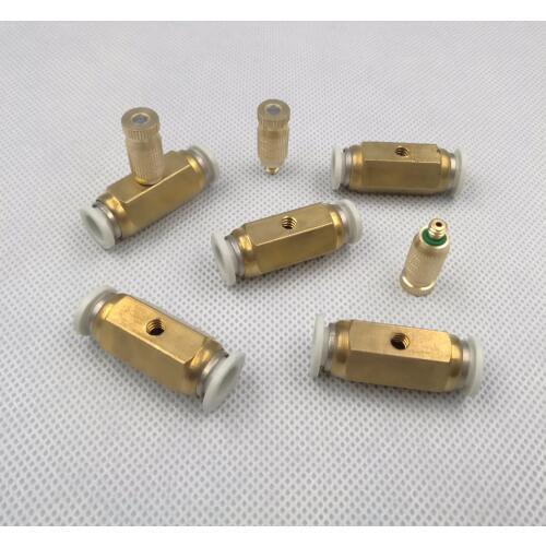 Low pressure atomization conector,Fog Mist System Slip Lock Connector,mist system slip lock single spray onnector