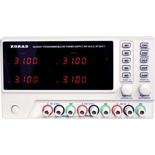 KORAD KA3303P Three Way Programmable Adjustable DC Regulated Power Supply USB Interface Remote Control Function Synchronous Data