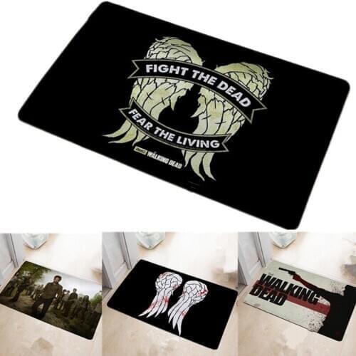 40x60cm The Walking Dead Game Door Mat Floor Mat Carpet Rug Home Carpet Hotel Living Room Floor Mats Anti Slip